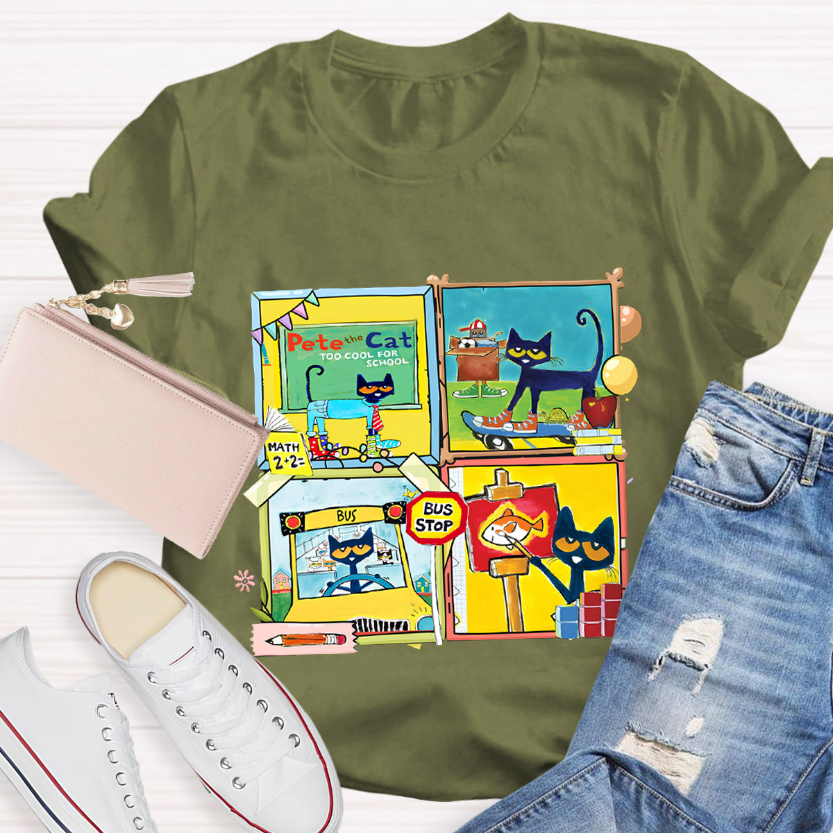 Pete The Cat School  Making Friends And Memories T-Shirt