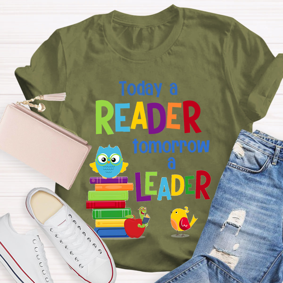 Today A Reader Tomorrow A Leader T-Shirt