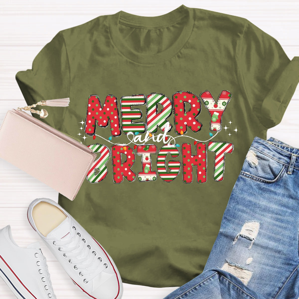 Merry And Bright Dot T-Shirt