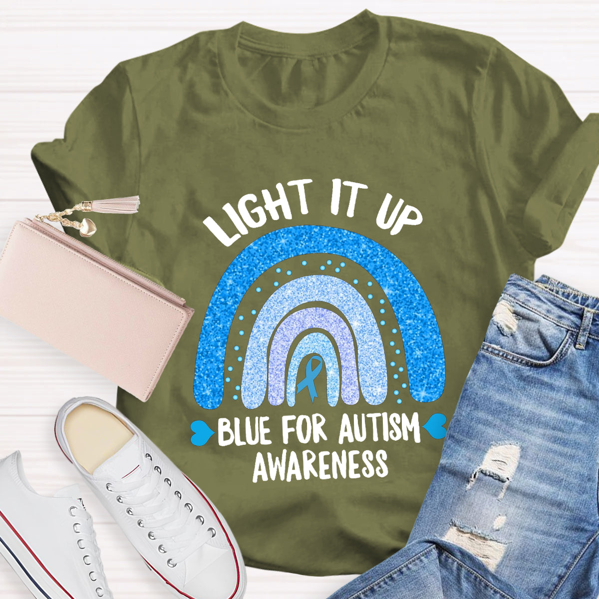 Light It Up Blue For Autism T-Shirt