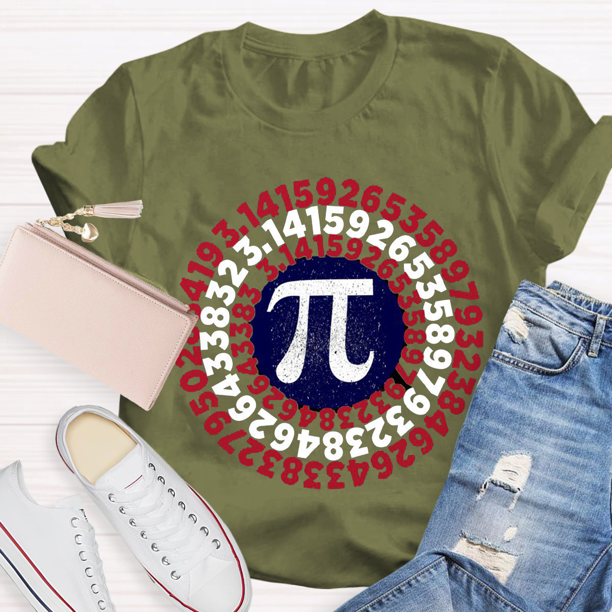 Pi Day Captain Shield T-Shirt