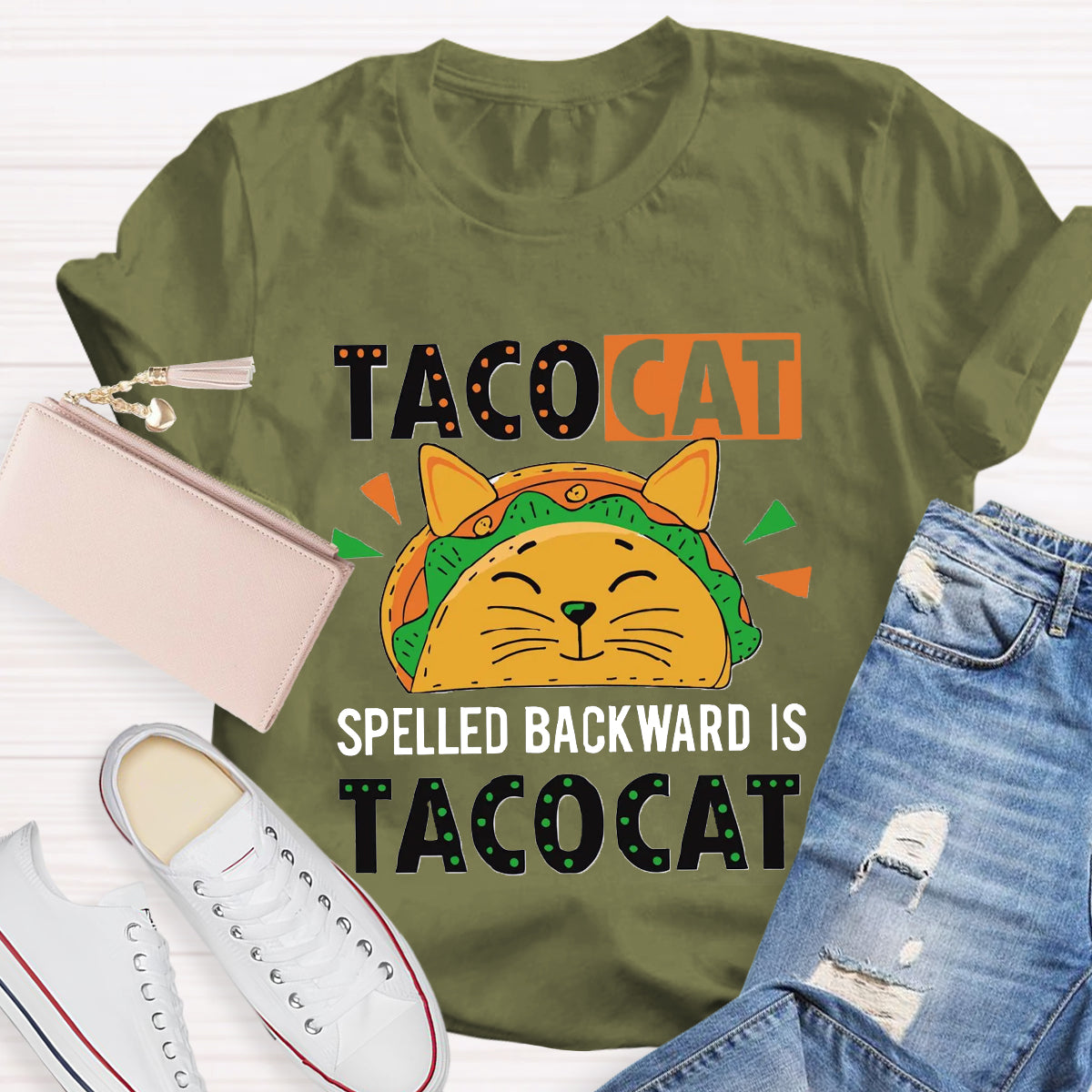 Tacocat Spelled Backward Is Tacocat T-Shirt