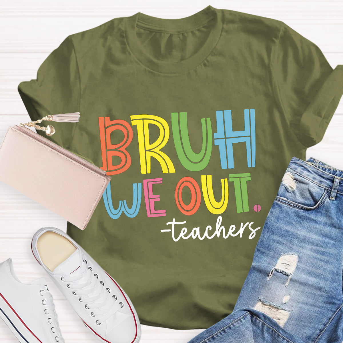 Bruh We Out Teachers T-Shirt