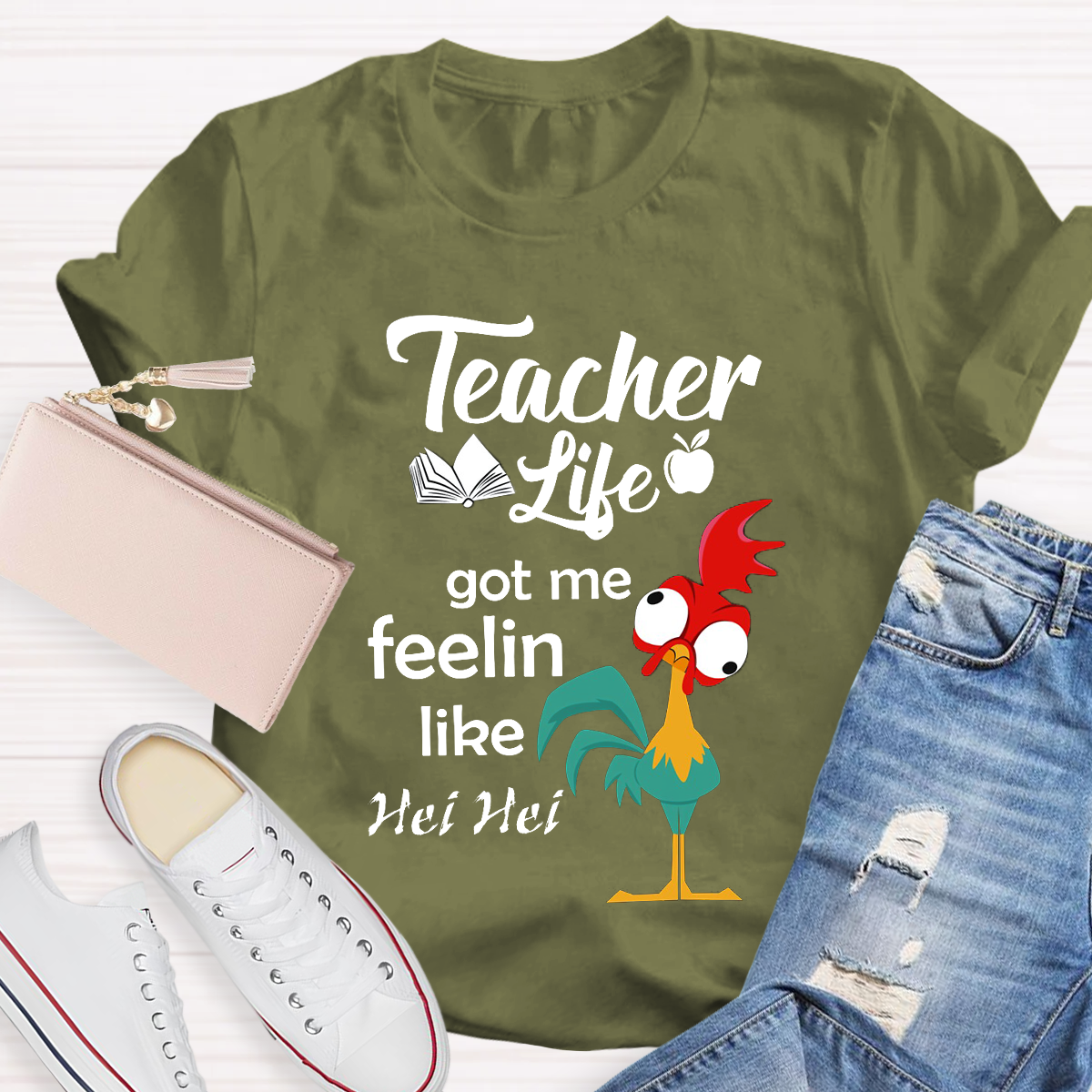 Teacher Life Got Me Feeling Like Hei Hei T-Shirt