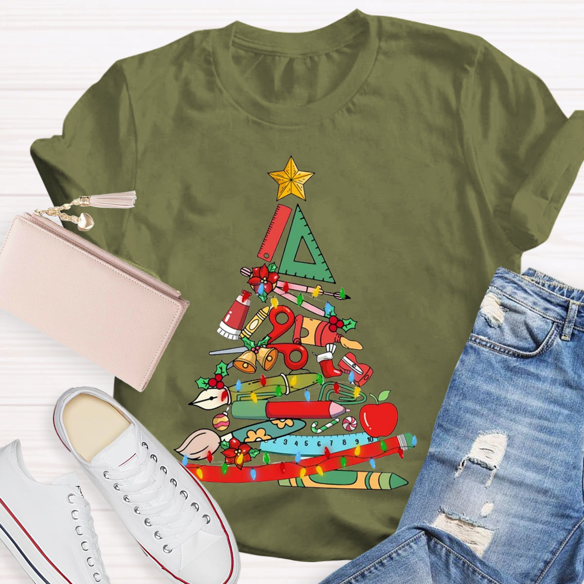 Teaching Aids Christmas Tree T-Shirt