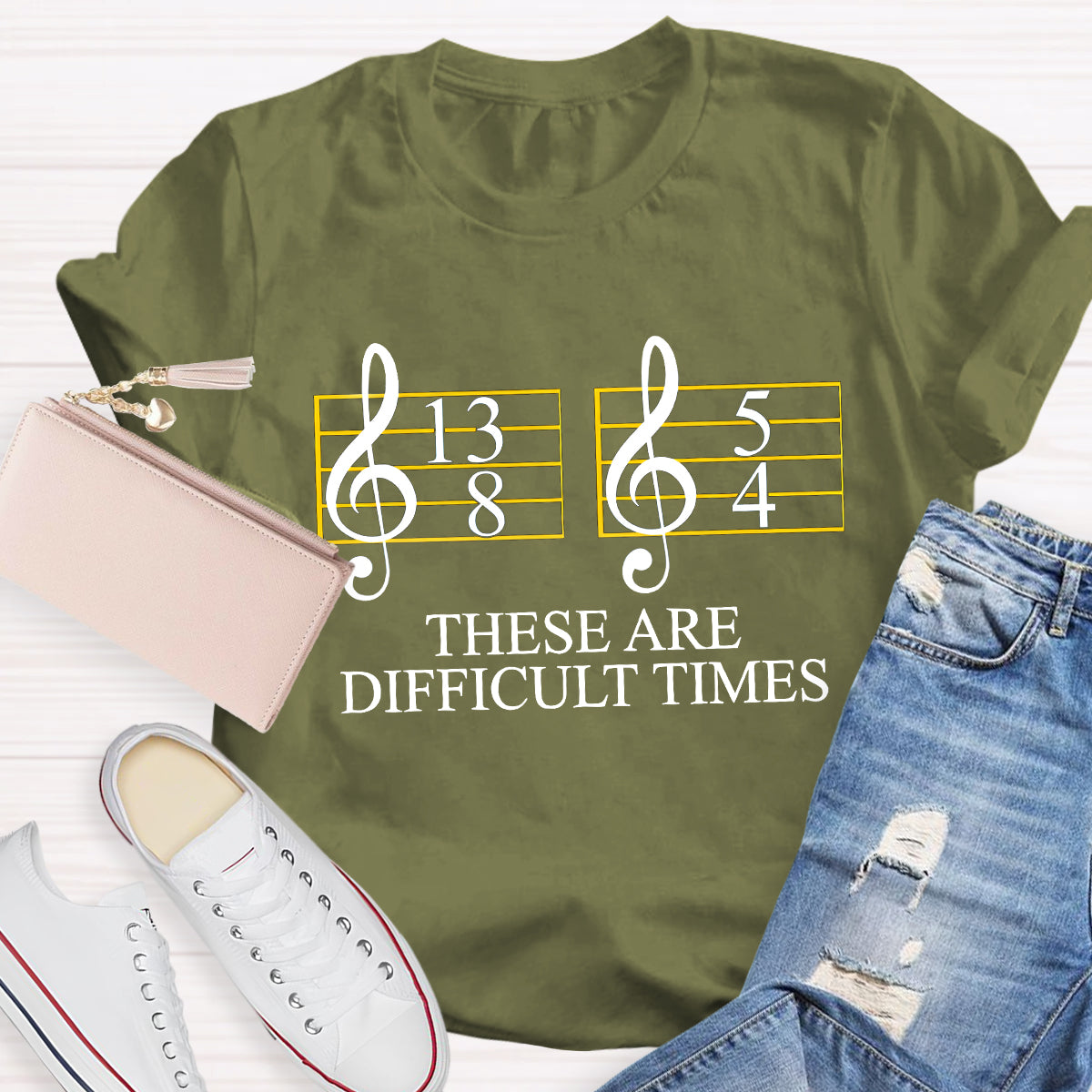 Music Difficult Times Music Teacher T-Shirt