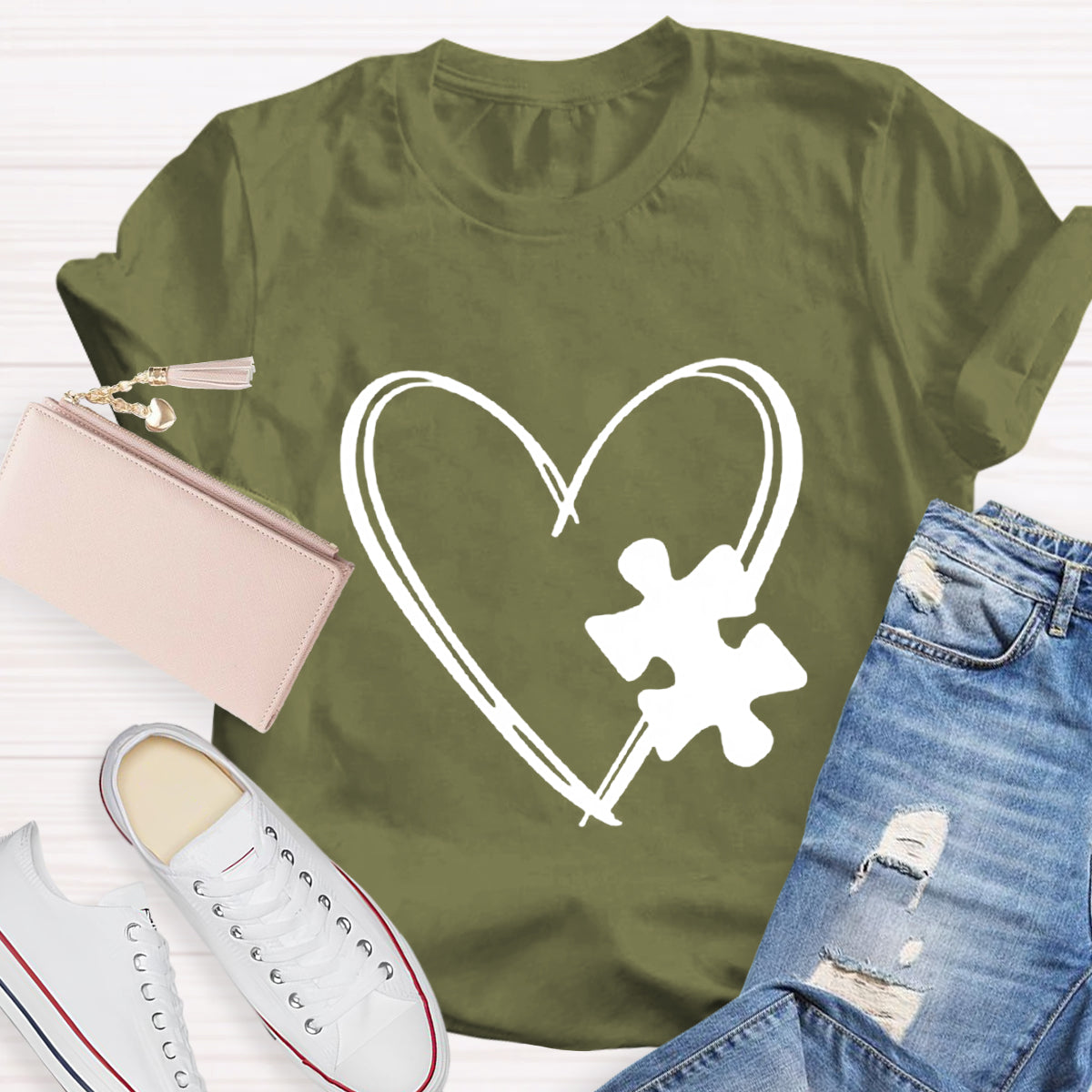 Puzzle Heart T-Shirt