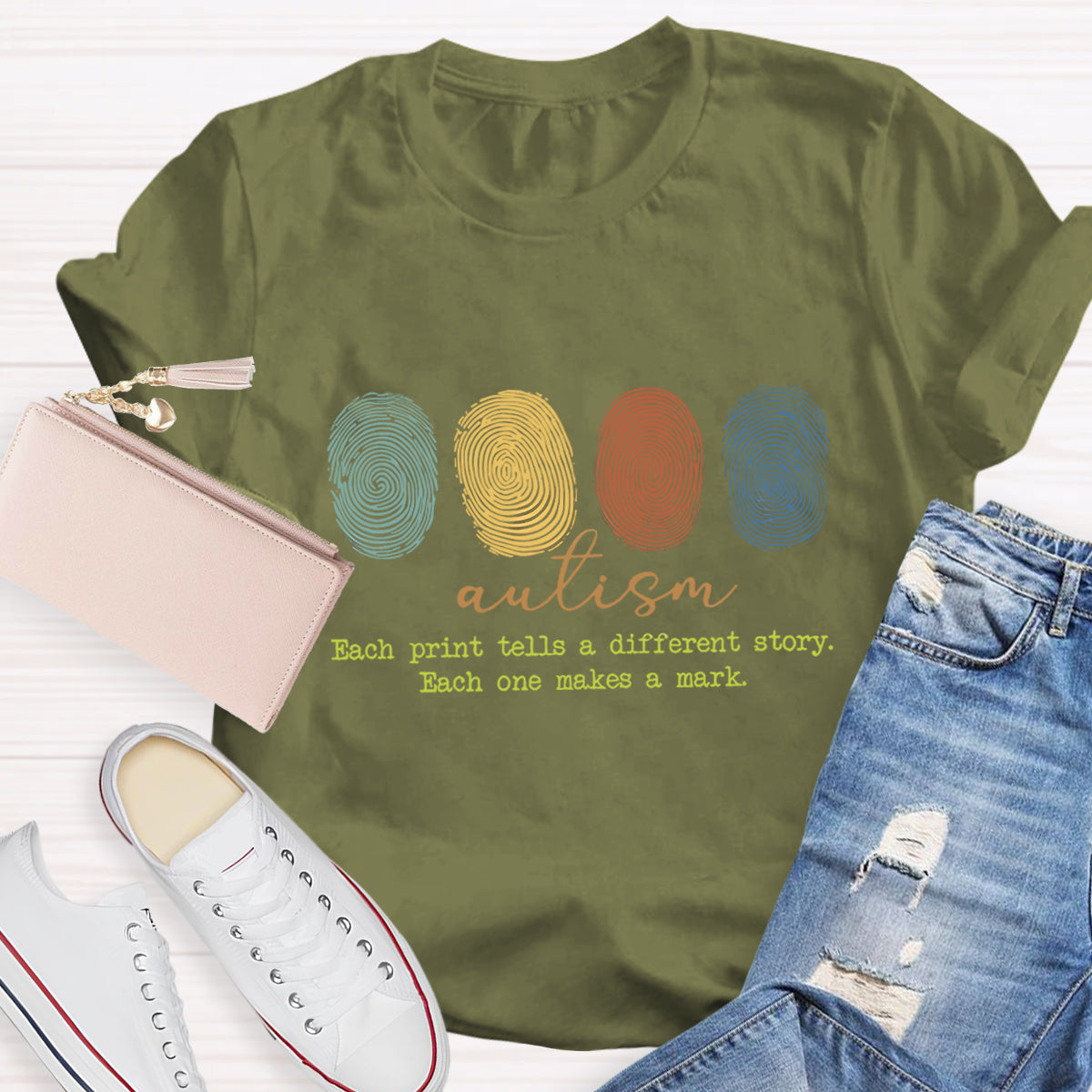 Autism Each Print Tells A Different Story T-Shirt