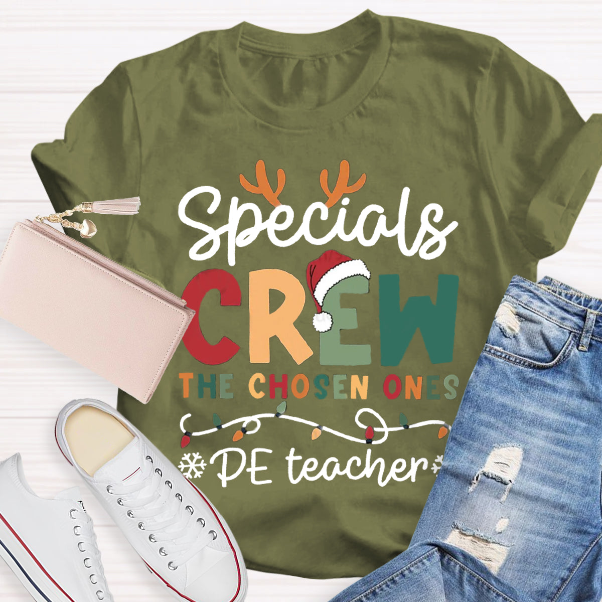 Personalized Subject Specials Crew The Choose Ones PE Teacher T-Shirt