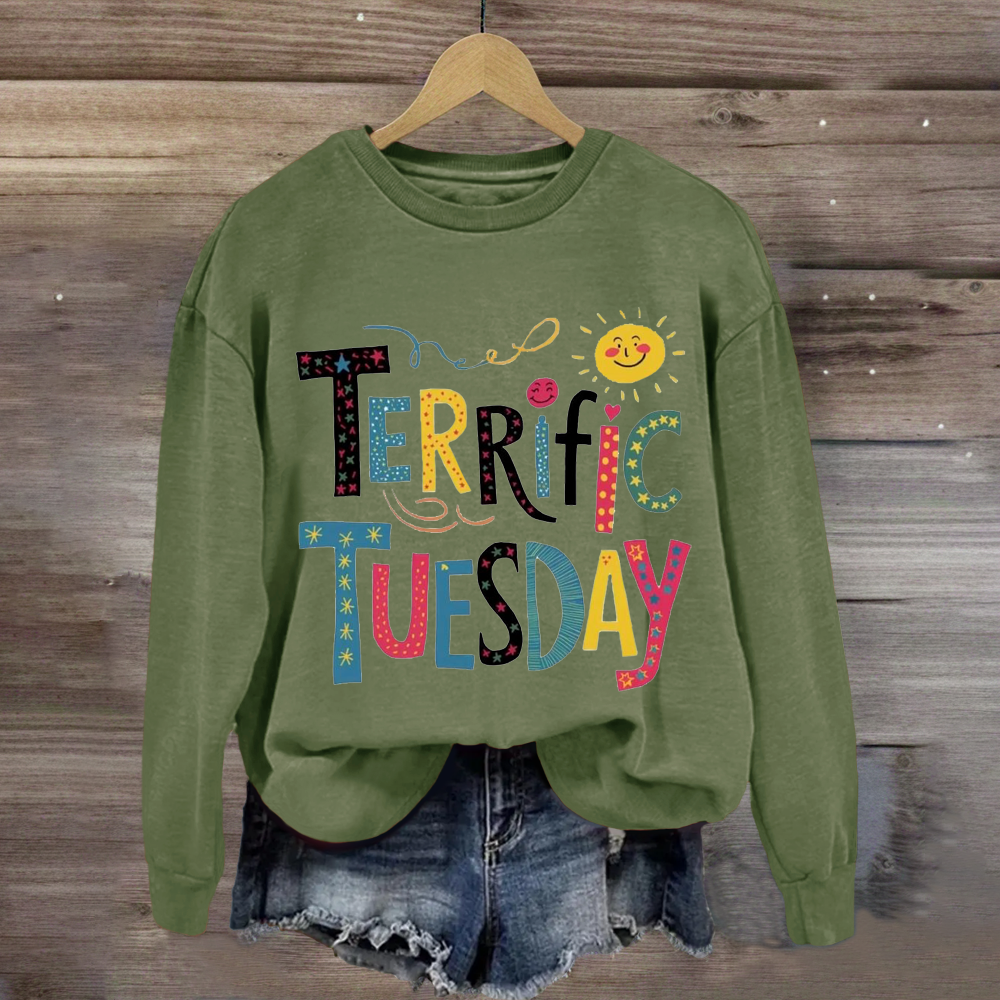 Terrific Tuesday Teacher Sweatshirt