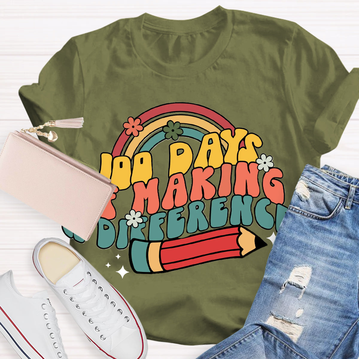 100 Days of Making a Difference T-Shirt