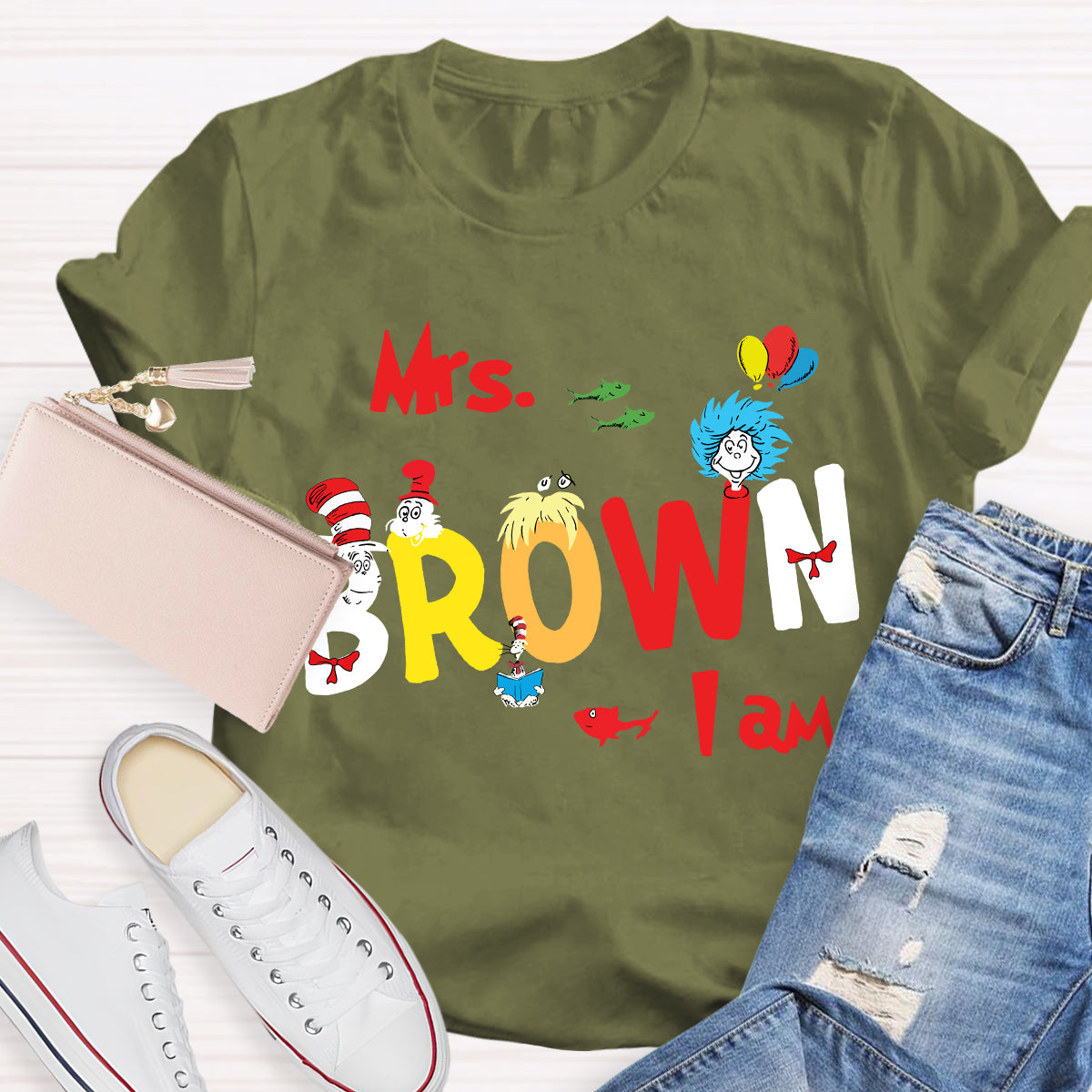 Personalized Name I Am Teacher T-Shirt