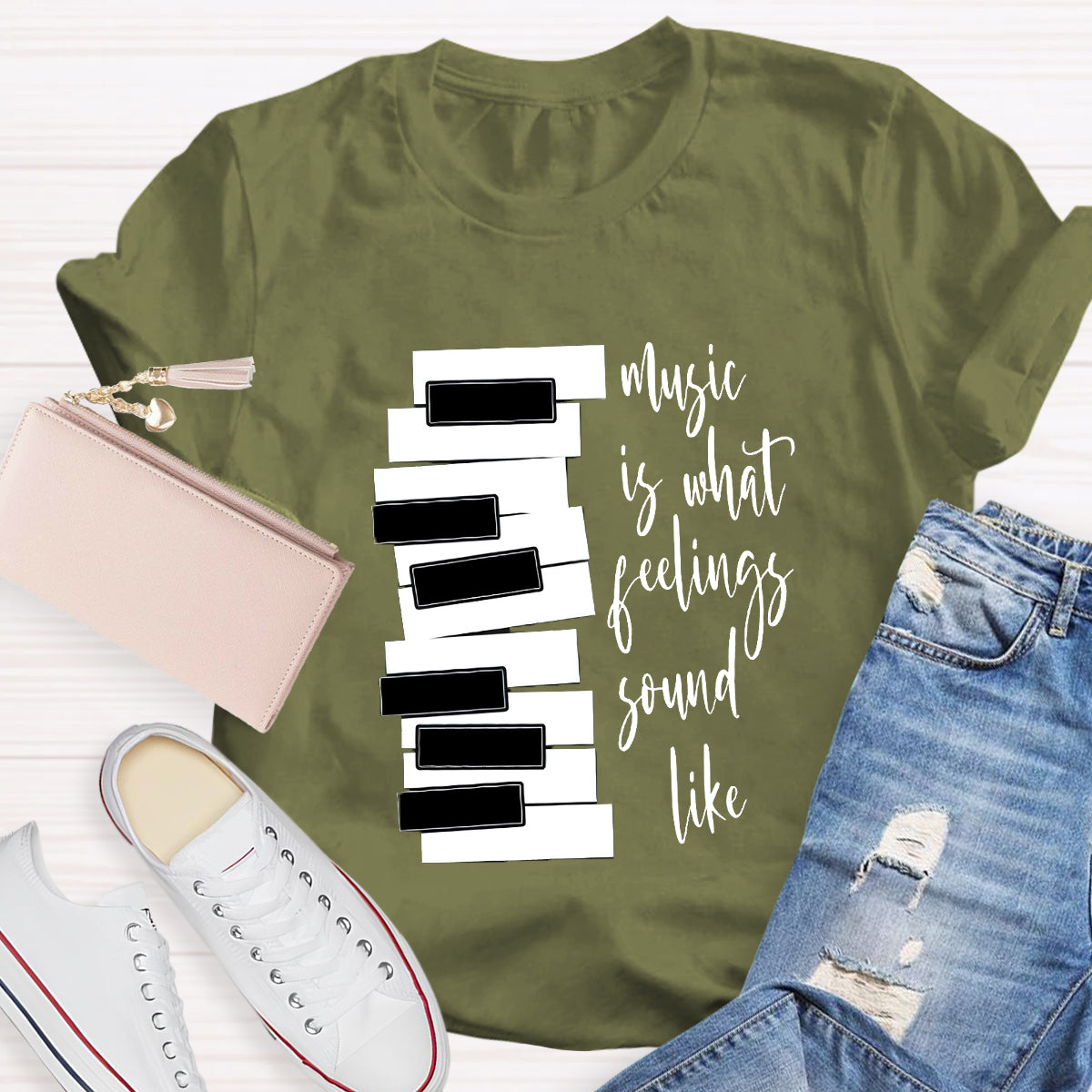 Music Is What Feelings Sound Like T-Shirt