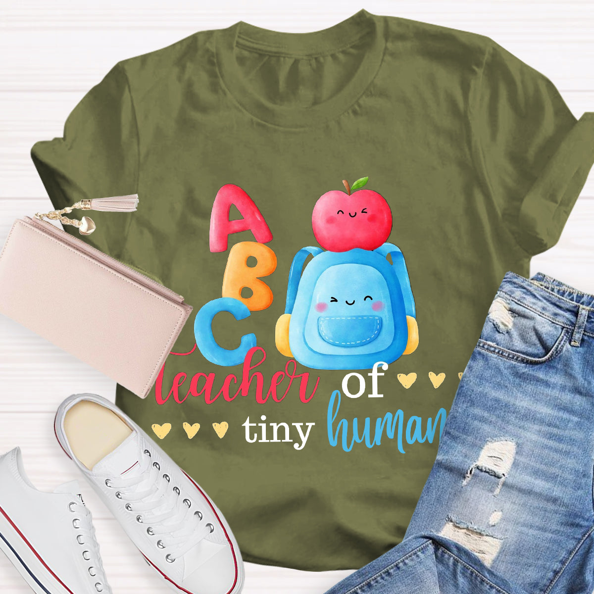 ABC Teacher Of Tiny Humans T-Shirt