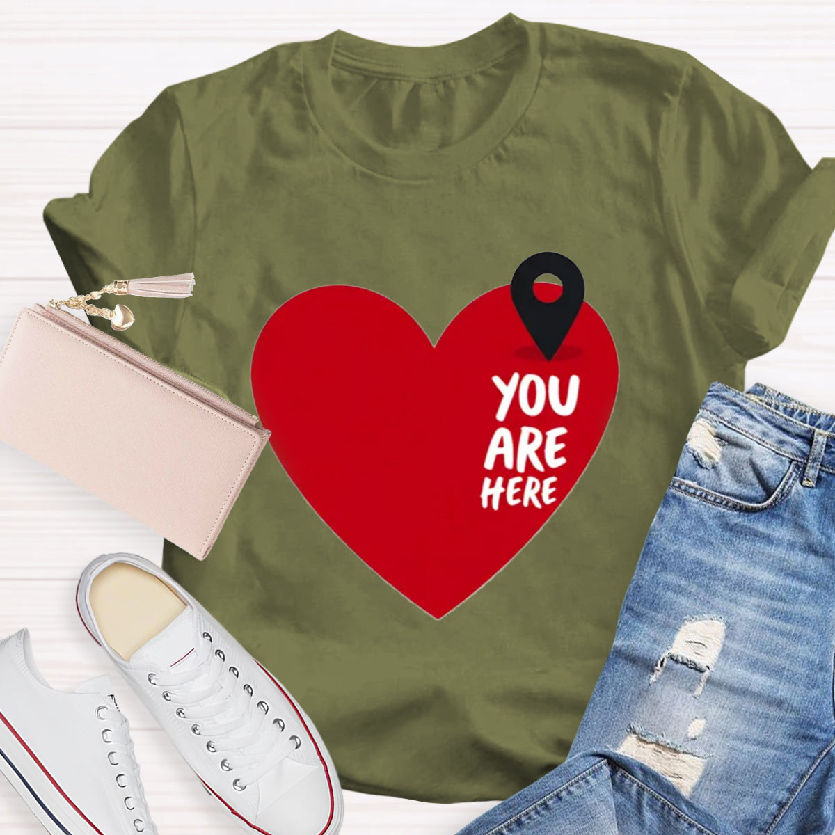 You Are Here In My Heart T-Shirt