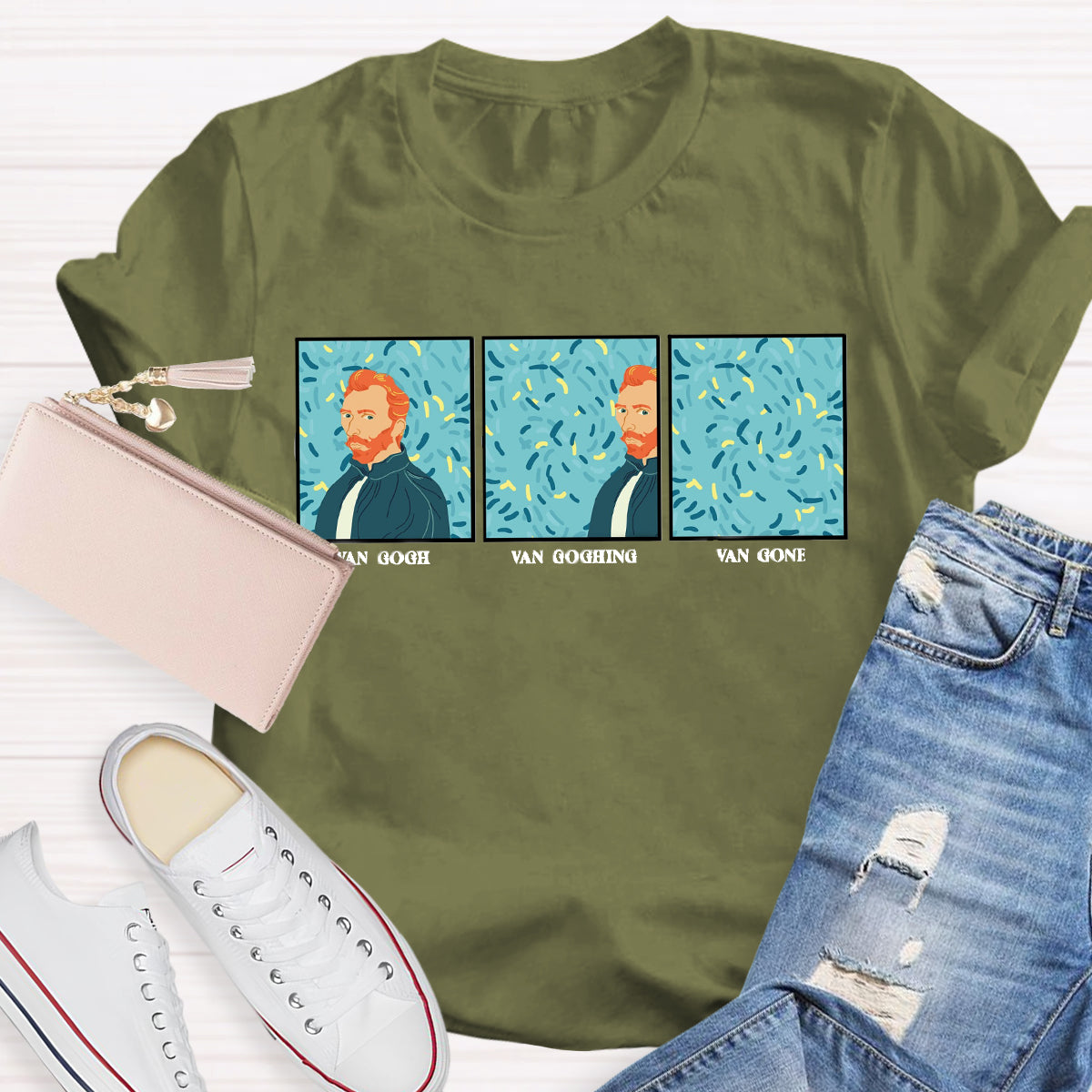 Van Gogh Van Going Van Gone Art Teacher T-Shirt