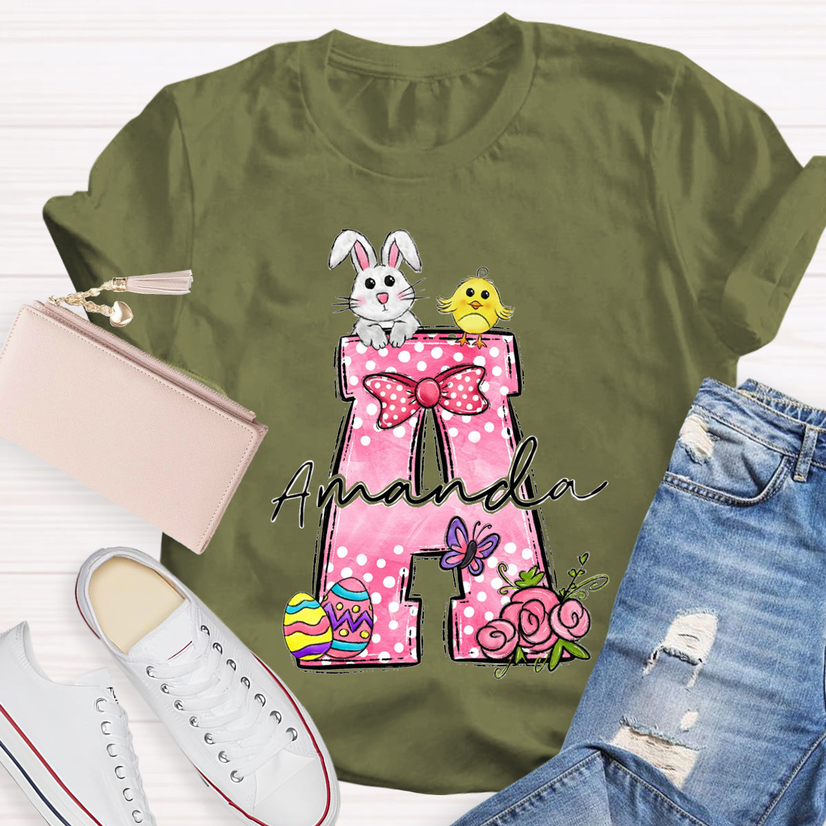 Personalized Name Pink Benny Amanda T-Shirt