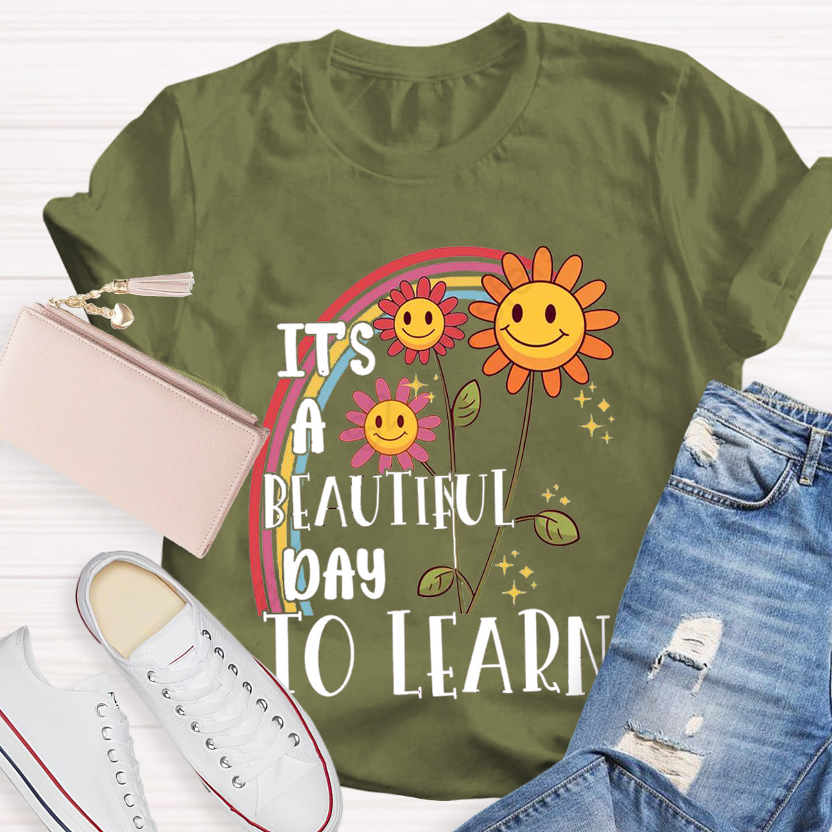 I's A Beautiful Day To Learn Teacher T-Shirt