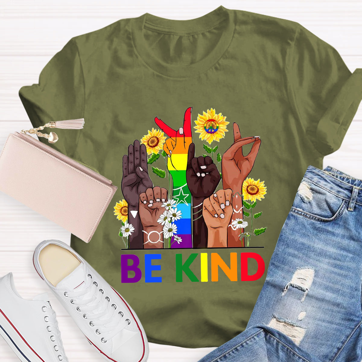 Be Kind Sign Language Hand T-Shirt