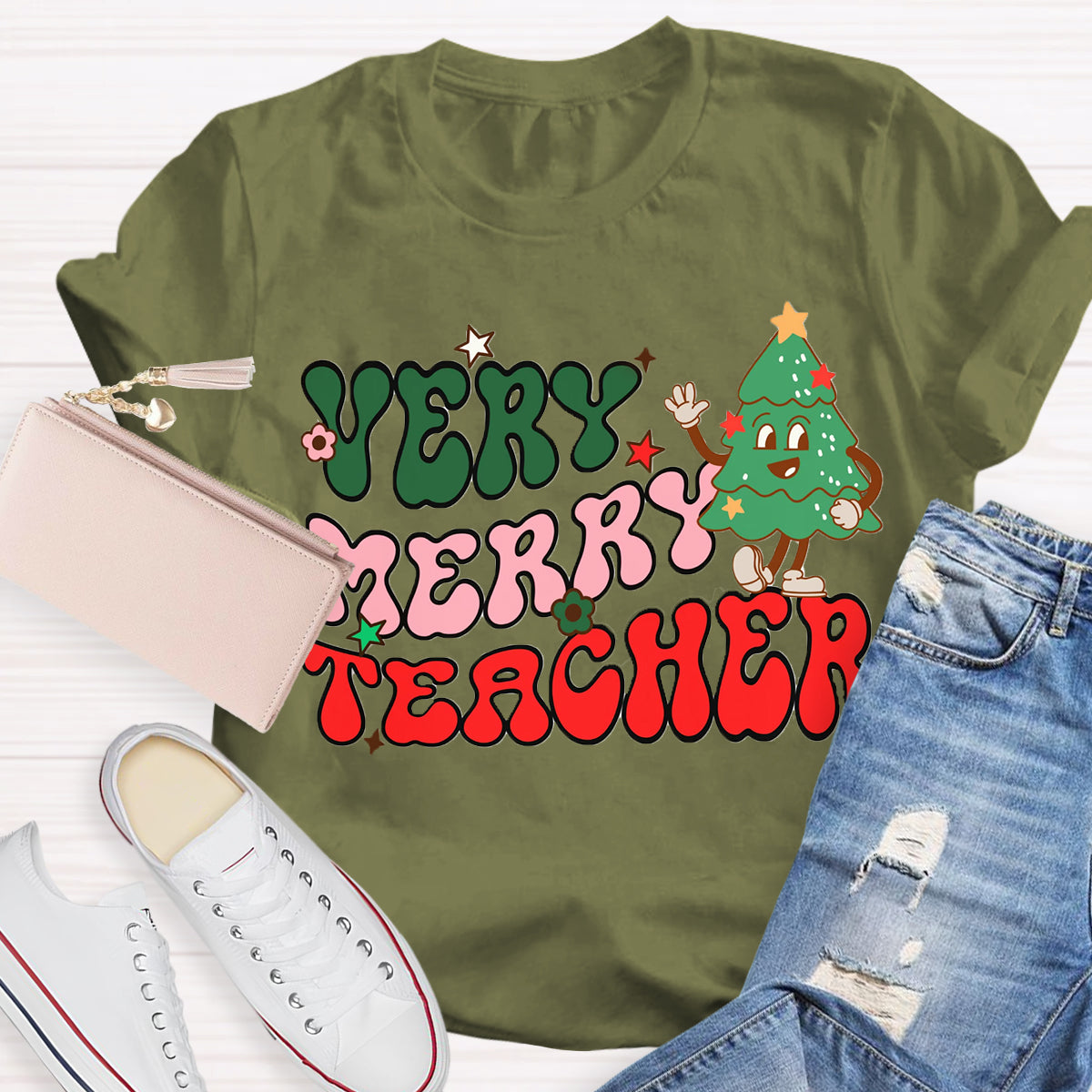 Very Merry Teacher T-Shirt