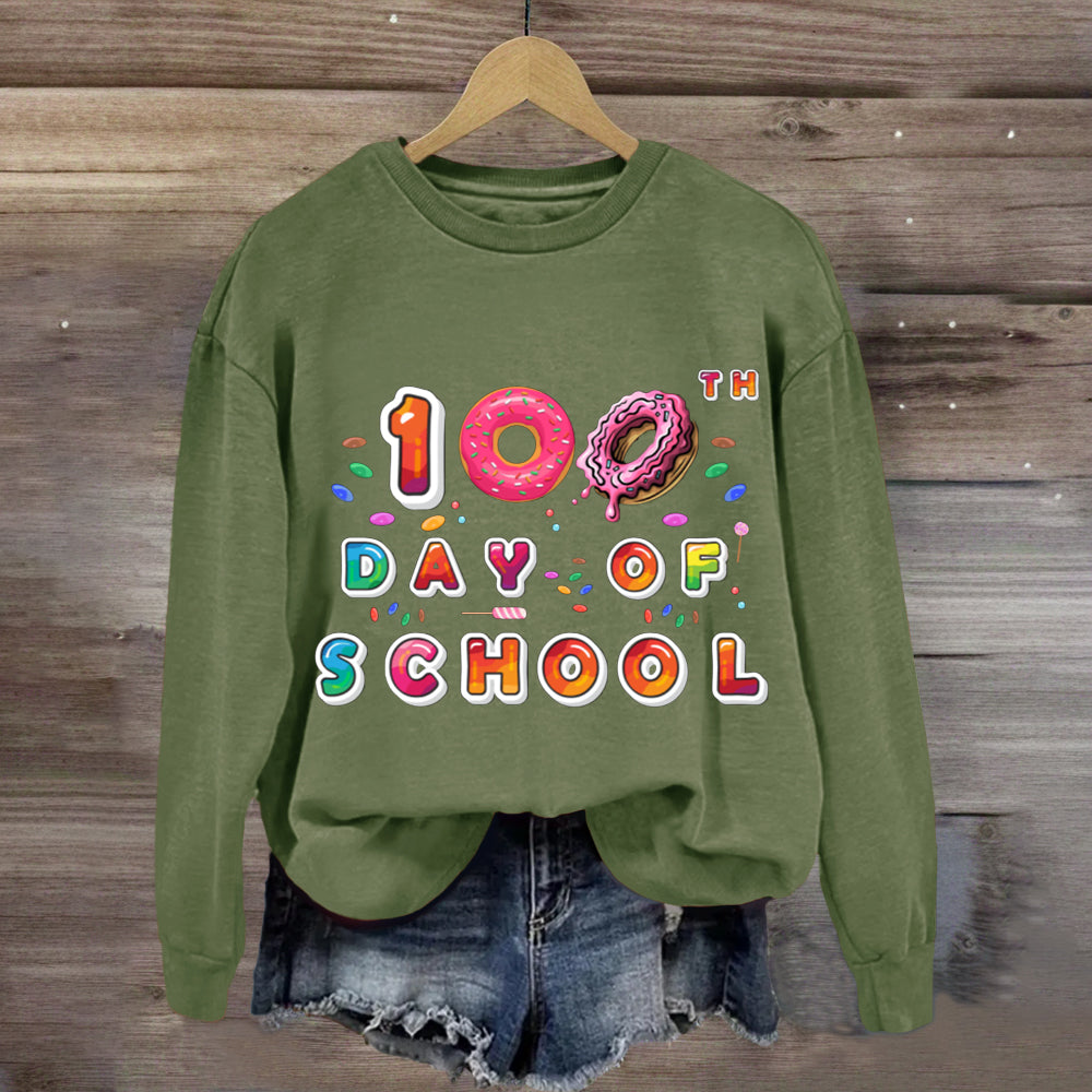 100th Day Of School Donut Sweatshirt