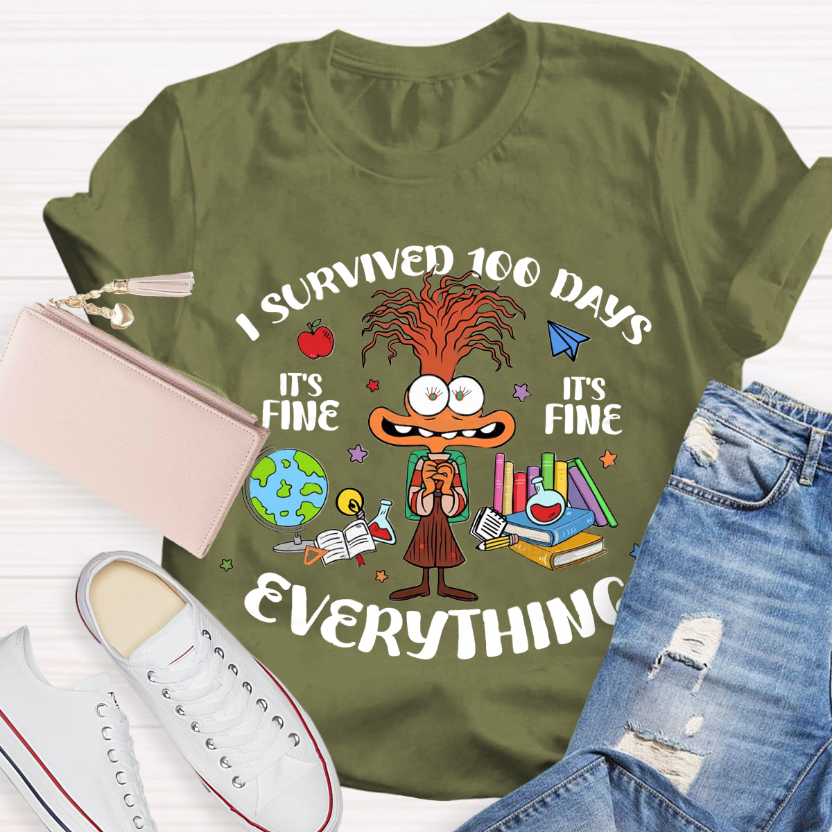 I Survived 100 Days Of School T-Shirt