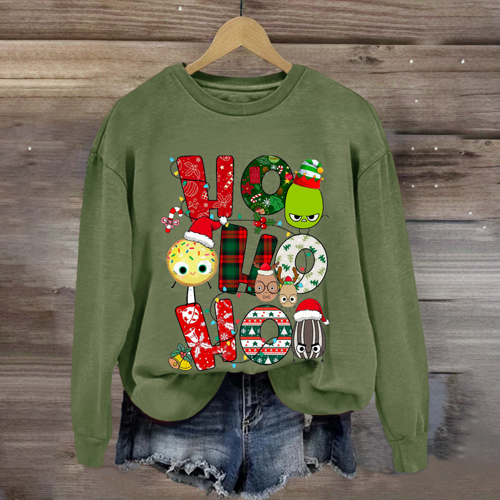 Children's Books Characters Ho Ho Ho Christmas Sweatshirt