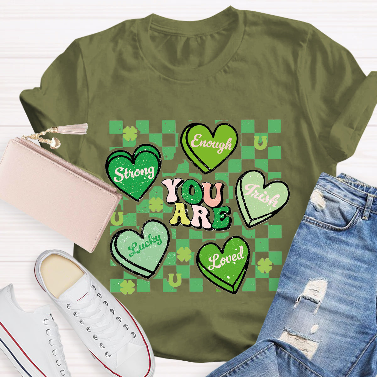 Retro Lucky Charm You Are Loved T-Shirt