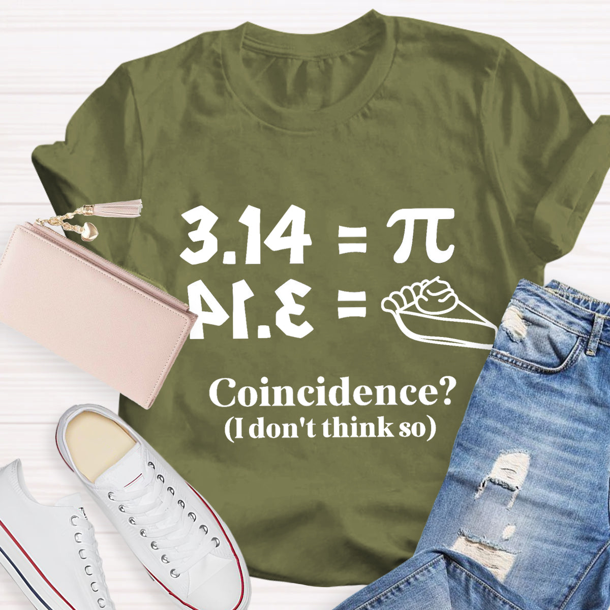 Pi Equals Pie Funny Math Teacher T-Shirt