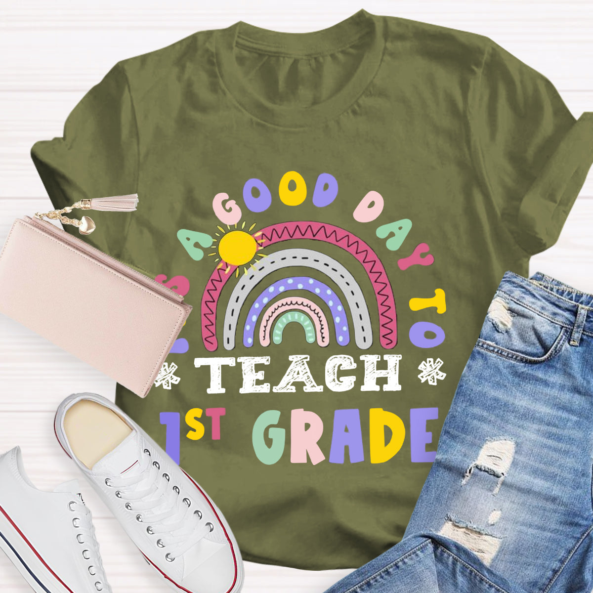 Personalized Grade It's A Good Day To Teach 1st Grade T-Shirt