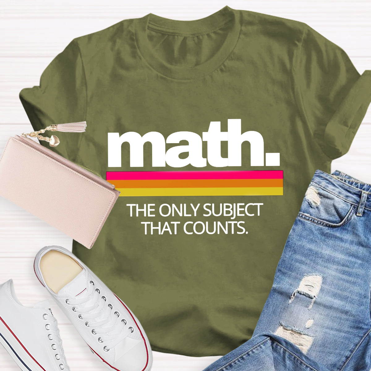 Math The Only Subject That Counts Math Teacher T-Shirt