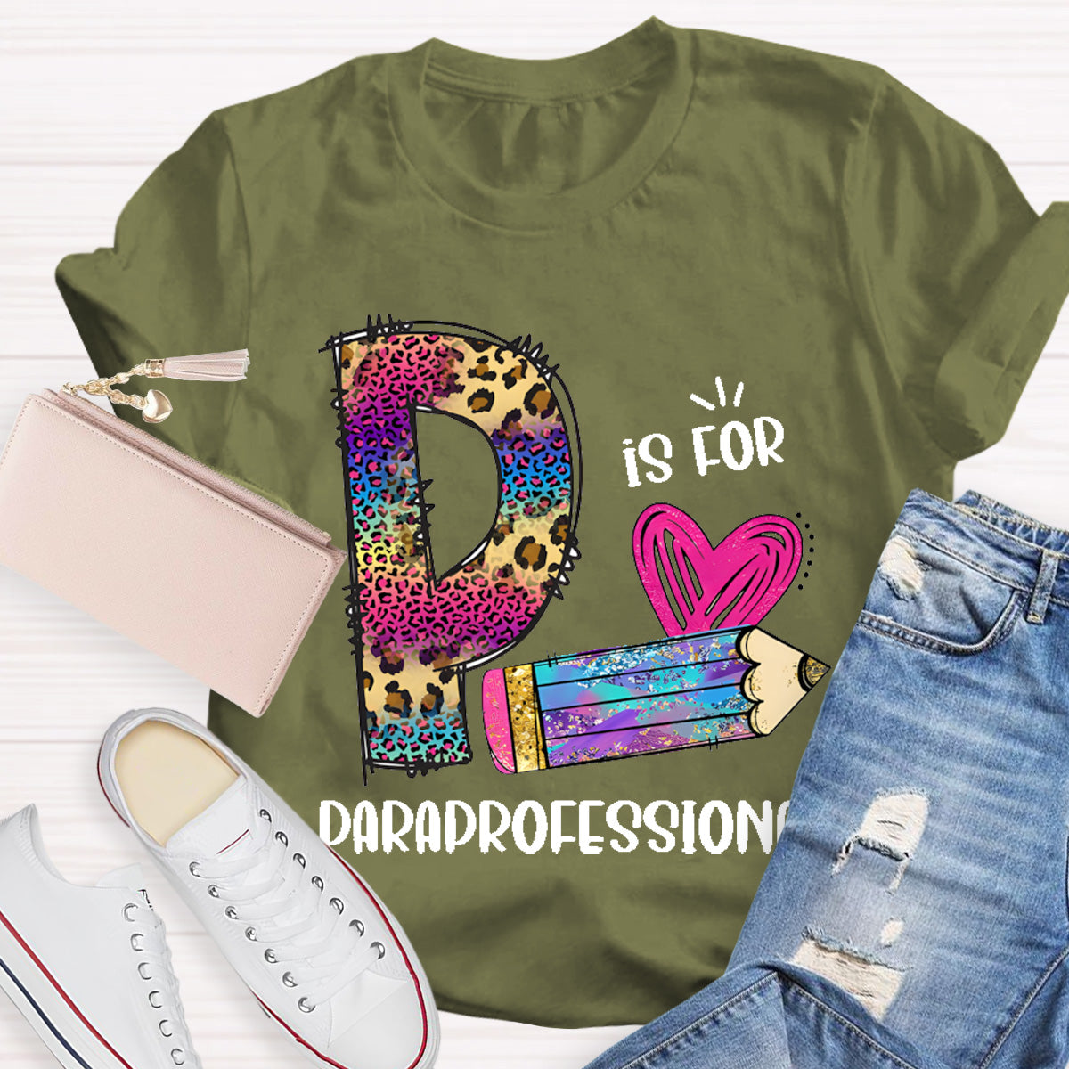 P is For Paraprofessional Teacher T-Shirt