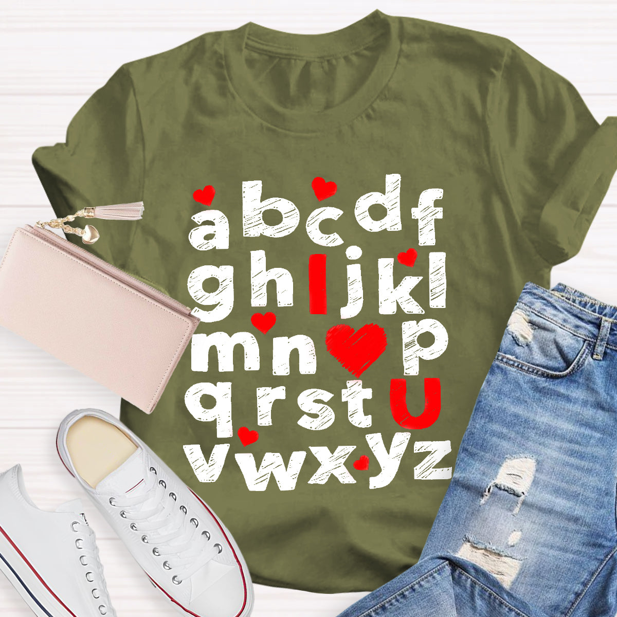 I Love You Alphabet T-Shirt