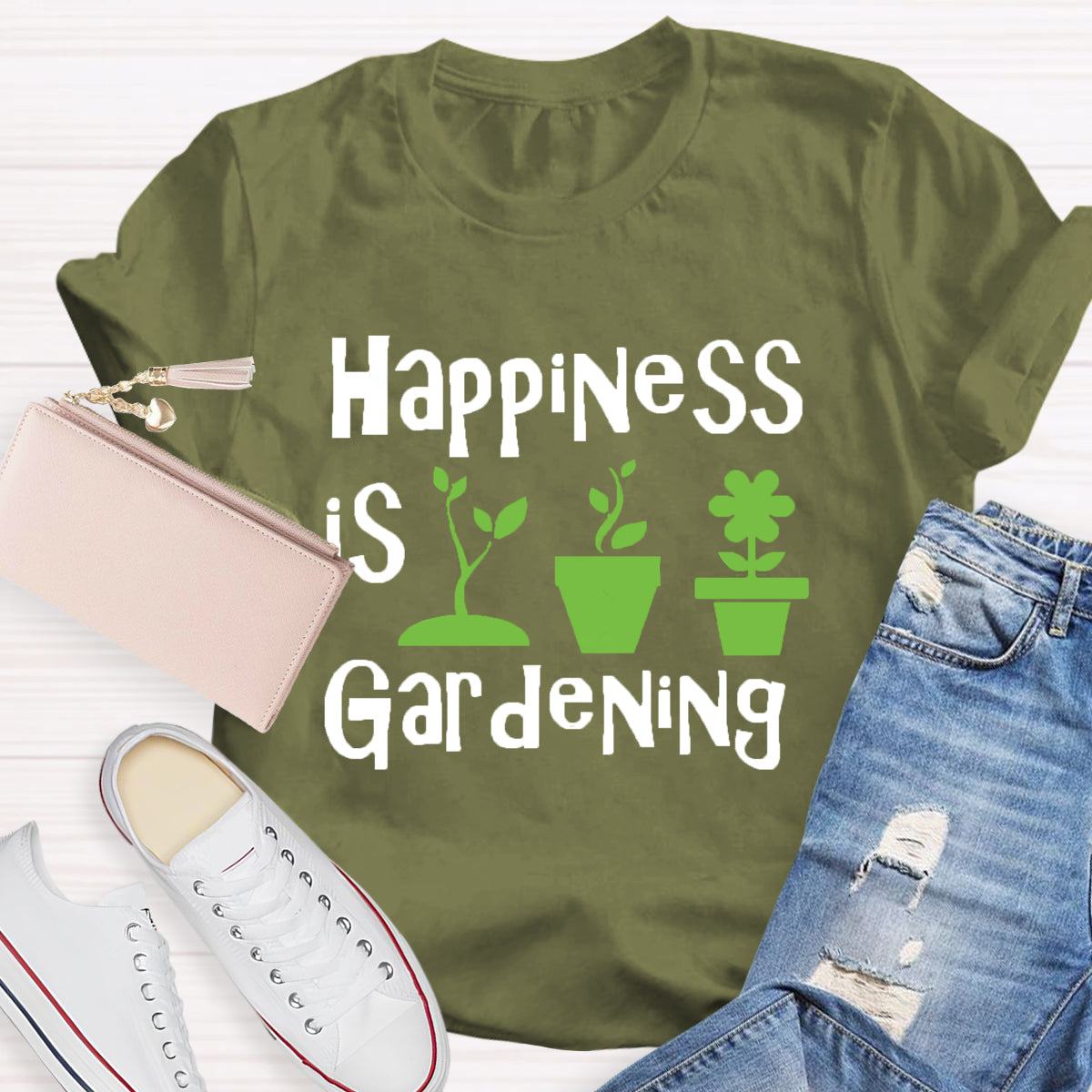 Happiness Is Gardening T-Shirt