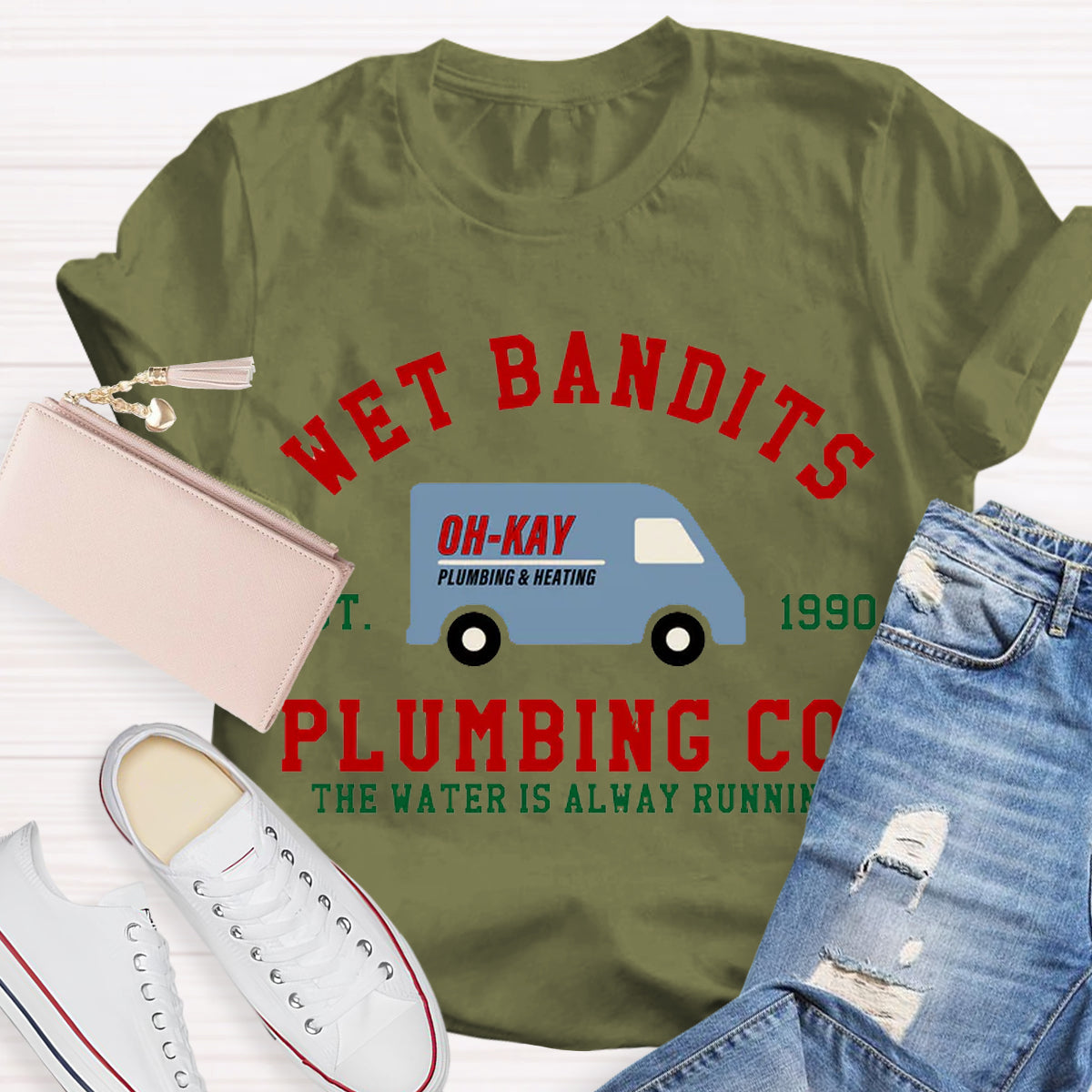 Wet Bandits Plumbing Co Teacher T-Shirt