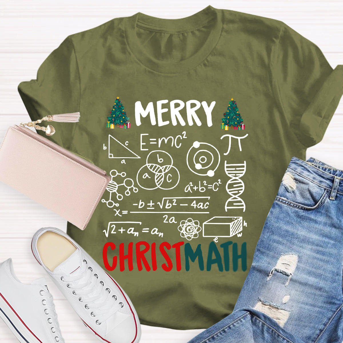 Merry Christmath Math Teacher T-Shirt