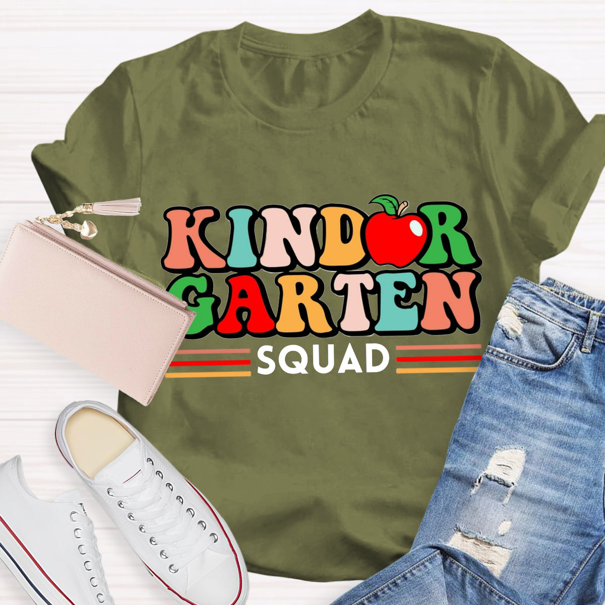 Personalized Grade Teacher Squad  T-Shirt