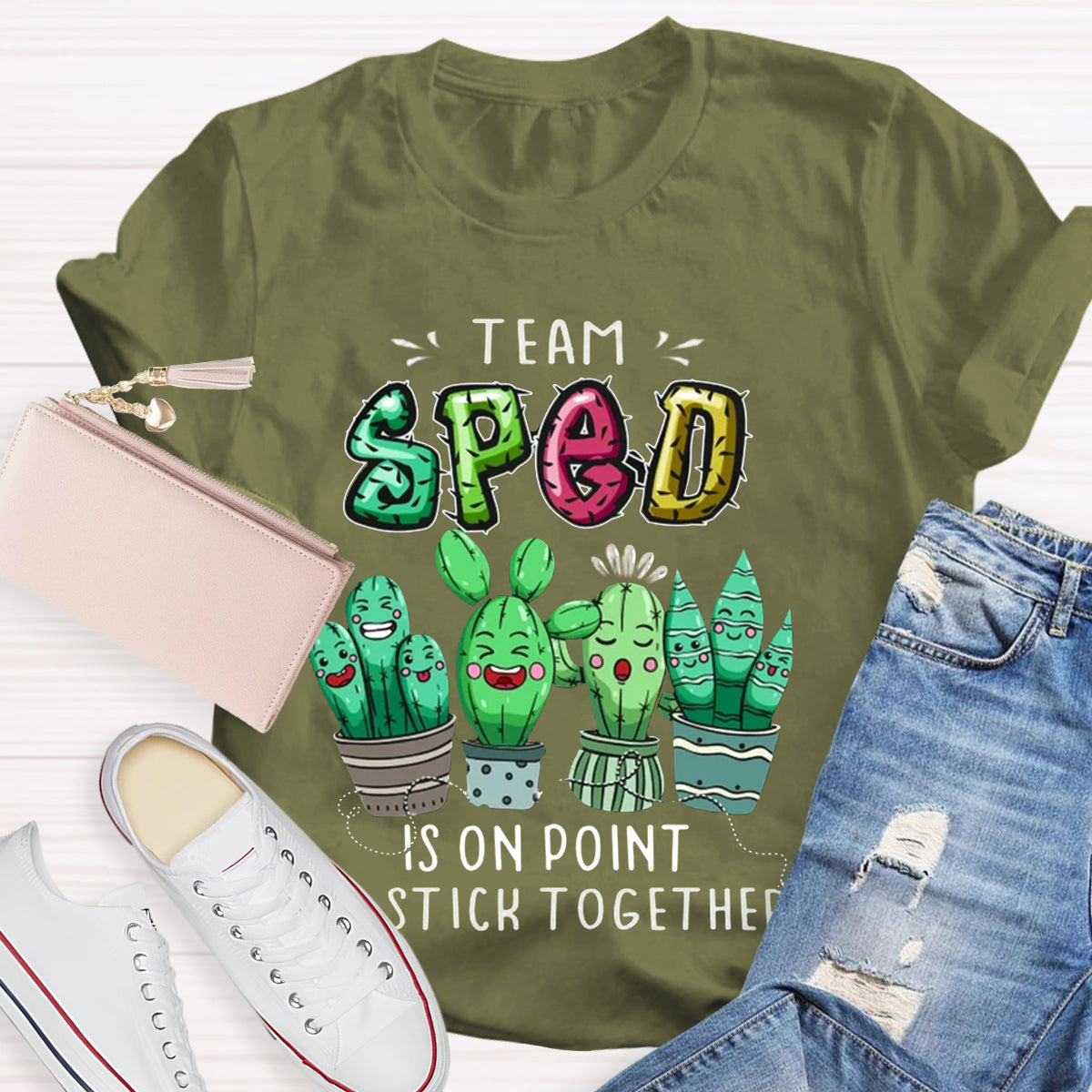 Sped Team Is On Point We Stick Together T-Shirt