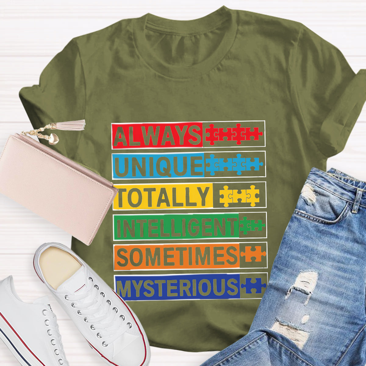 Always Unique Totally Intelligent Sometimes Mysterious T-Shirt