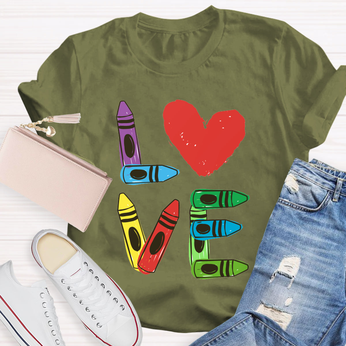 Love Heart Teacher T-Shirt