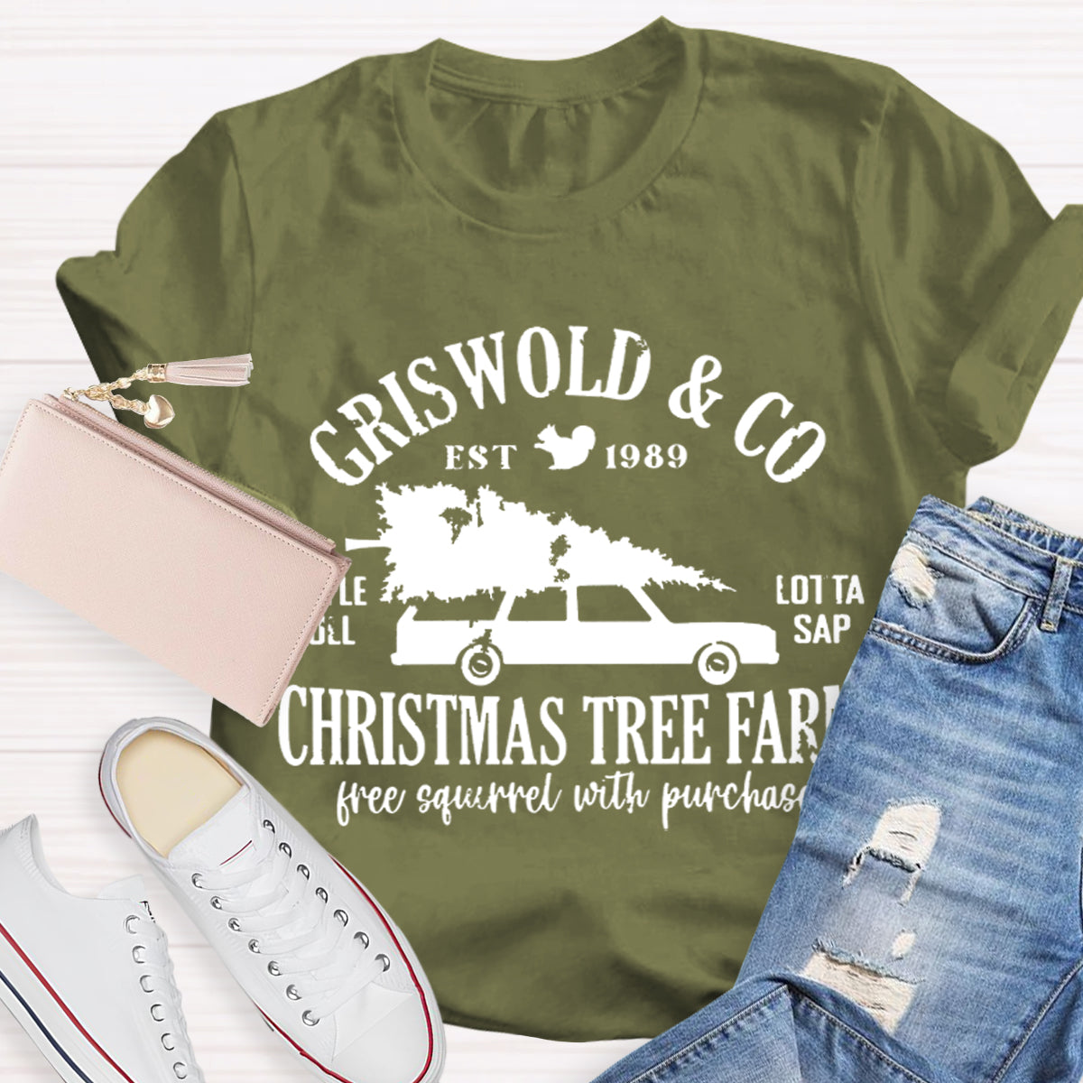 Retro Griswold Christmas Tree Teacher T-Shirt