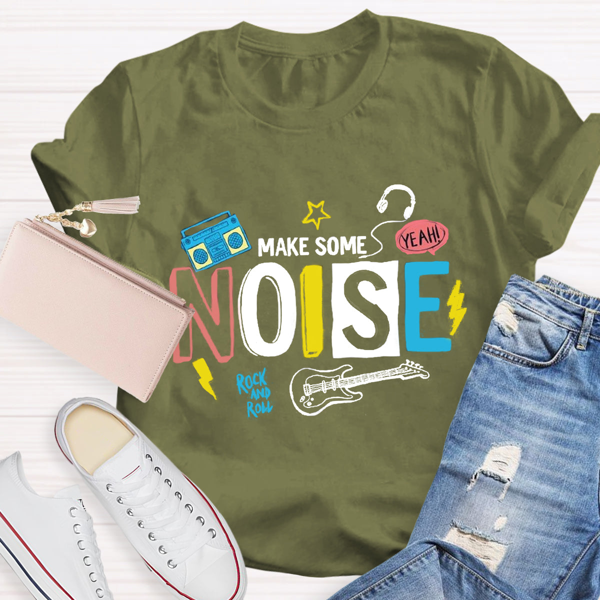 Make Some Noise Music Teacher T-Shirt