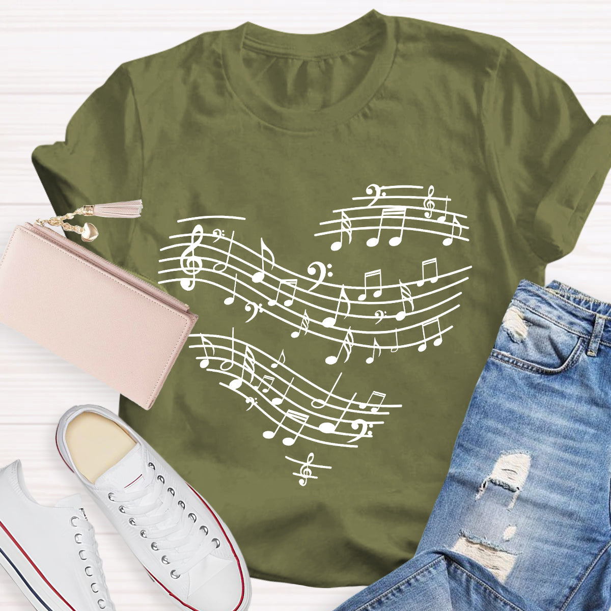 Music Heart Teacher T-Shirt