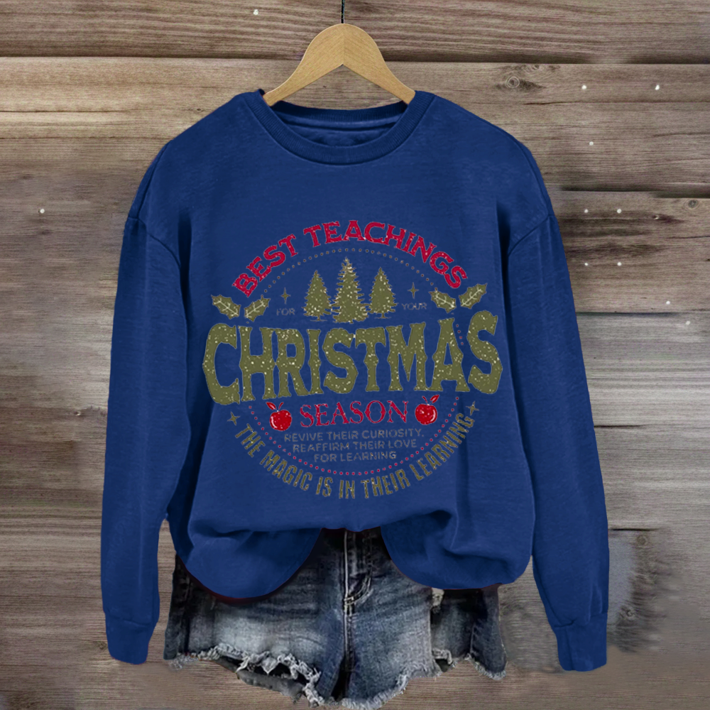 Comfort Colors Christmas Teacher Sweatshirt