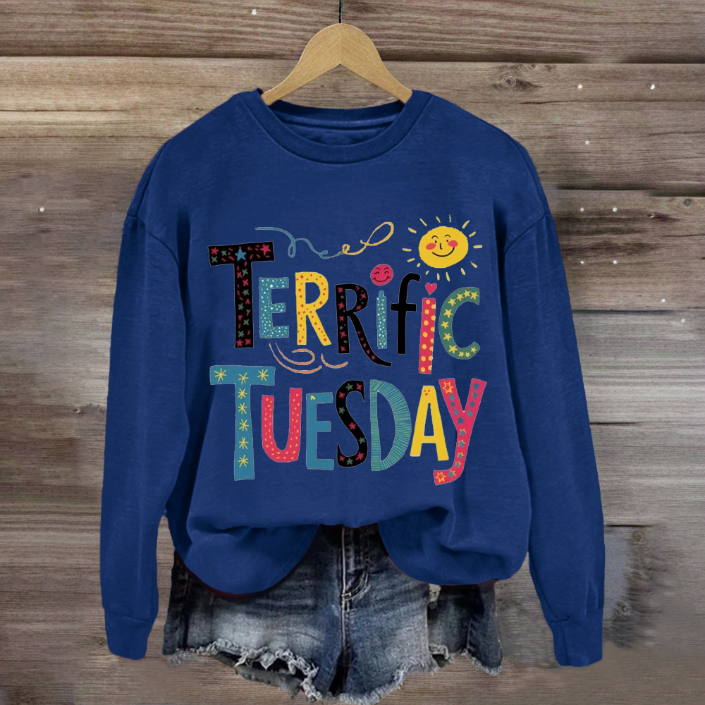 Terrific Tuesday Teacher Sweatshirt