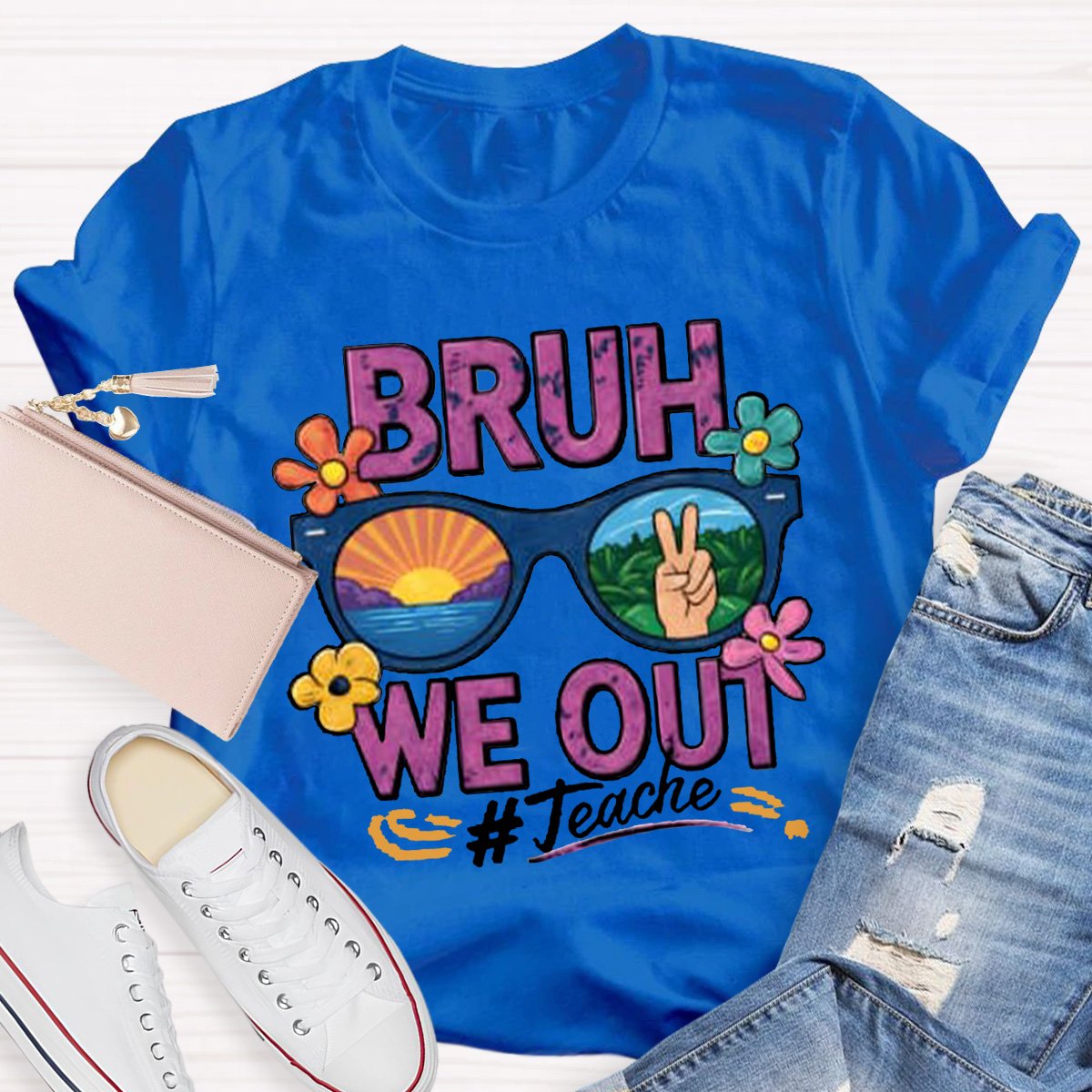 Bruh We Out 1 Teacher Shirt