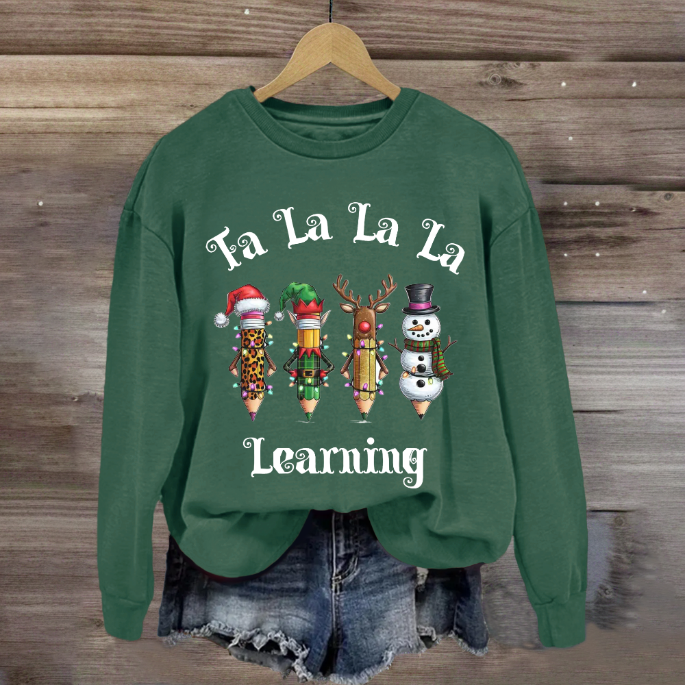 Christmas Pencil Learning Sweatshirt