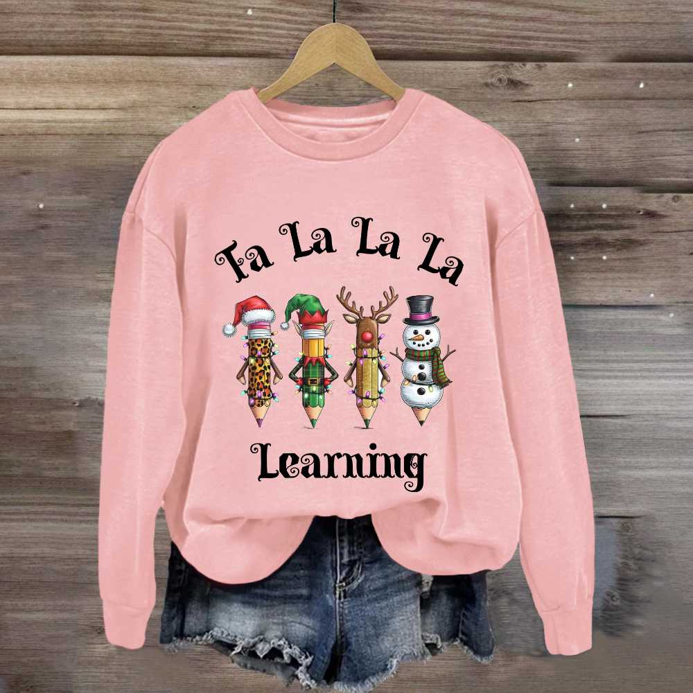 Christmas Pencil Learning Sweatshirt