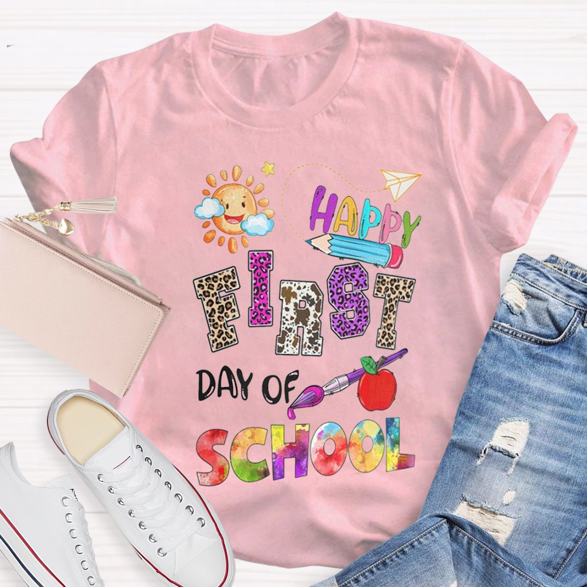 Happy First Day Of School Teacher Shirt