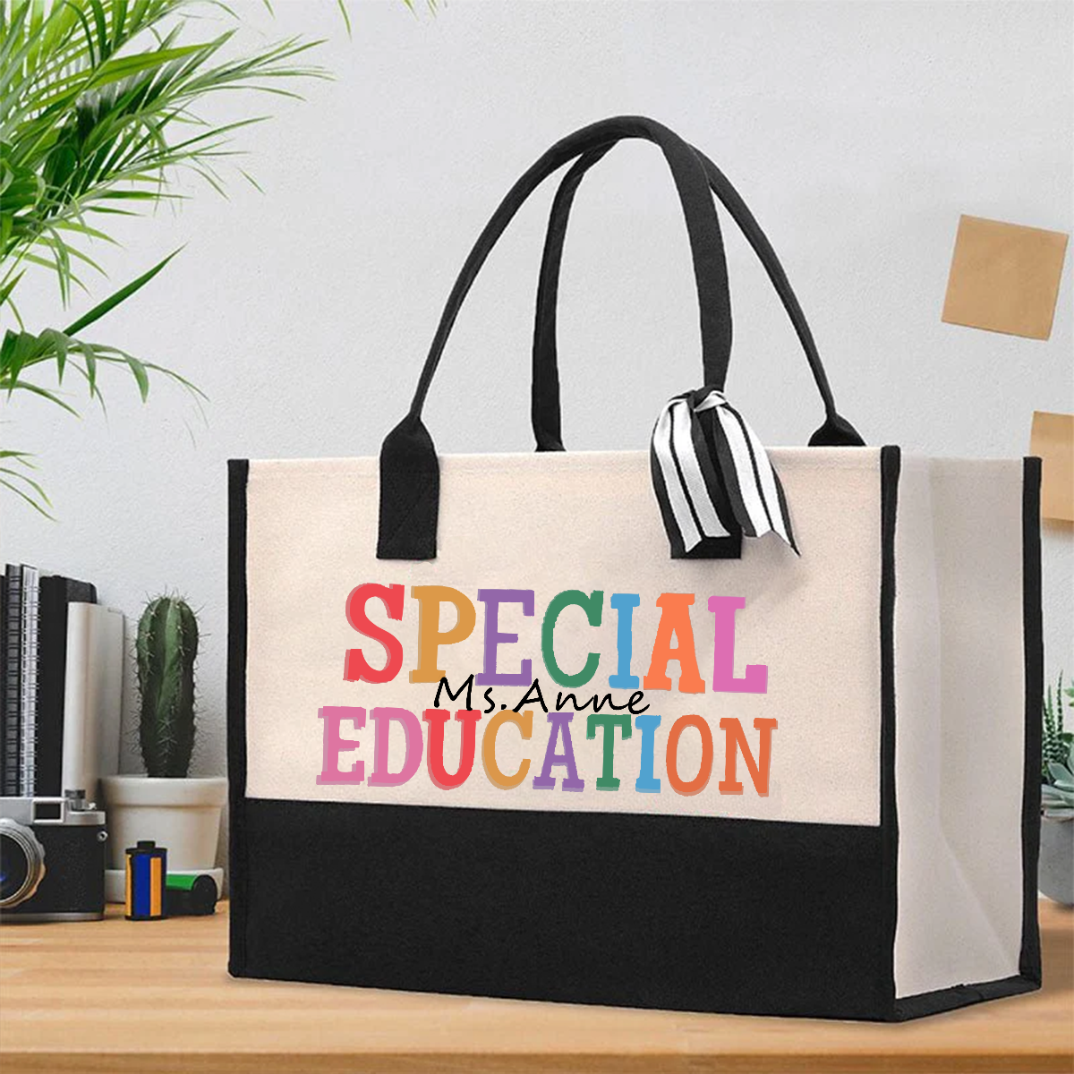 Personalized Name Of Special Education Cotton Tote Bag